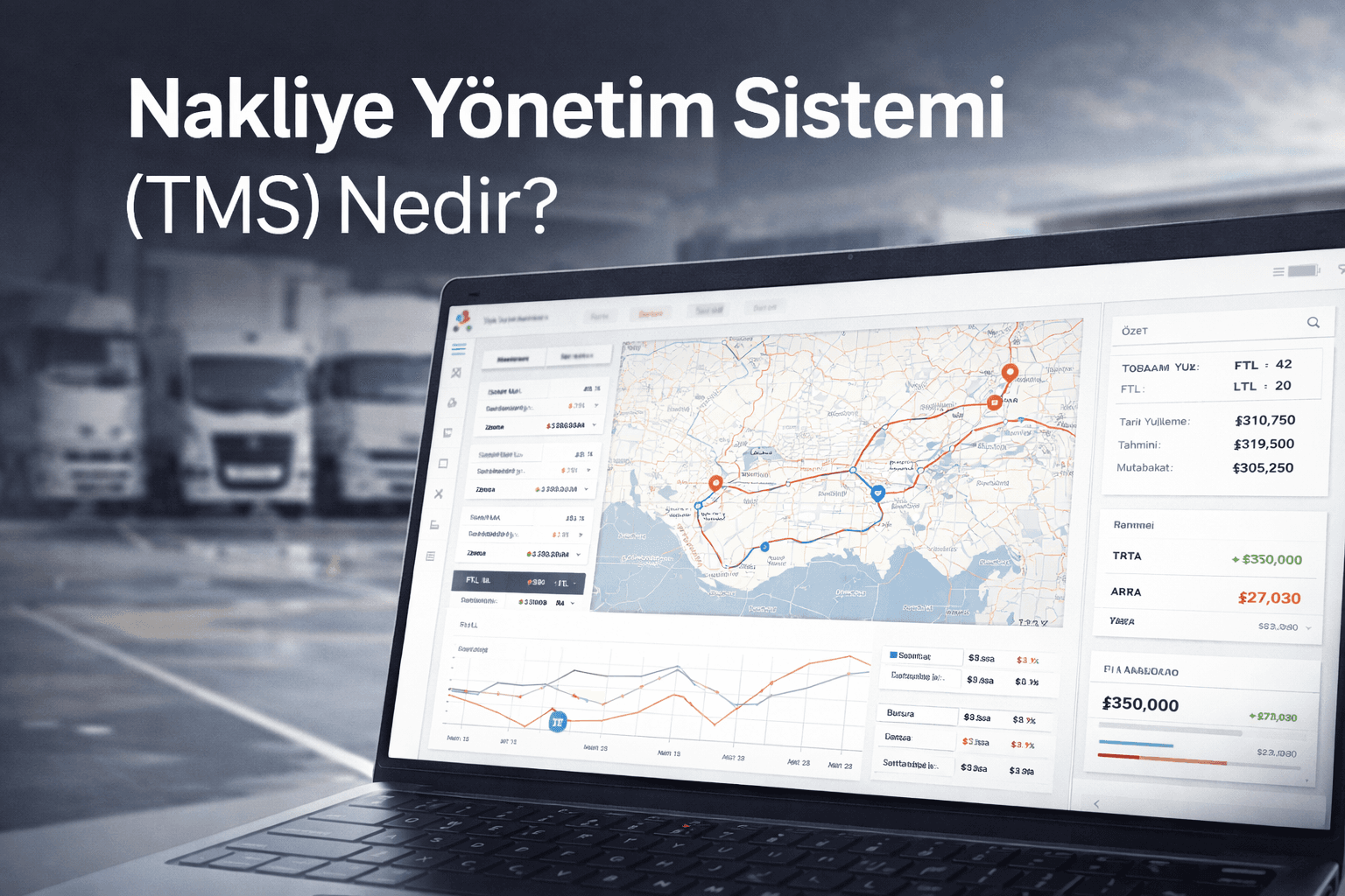 Nakliye Yönetim Sistemi (TMS) ile FTL ve LTL operasyonlarının dijital yönetimi