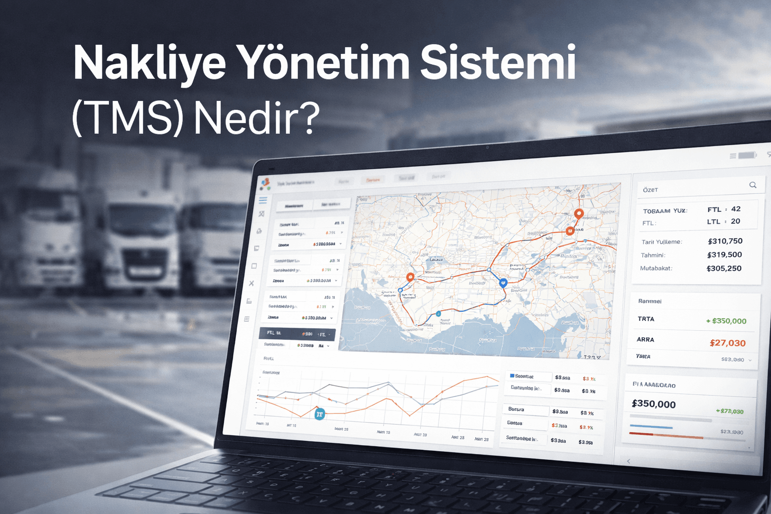 Nakliye Yönetim Sistemi (TMS) ile FTL ve LTL operasyonlarının dijital yönetimi