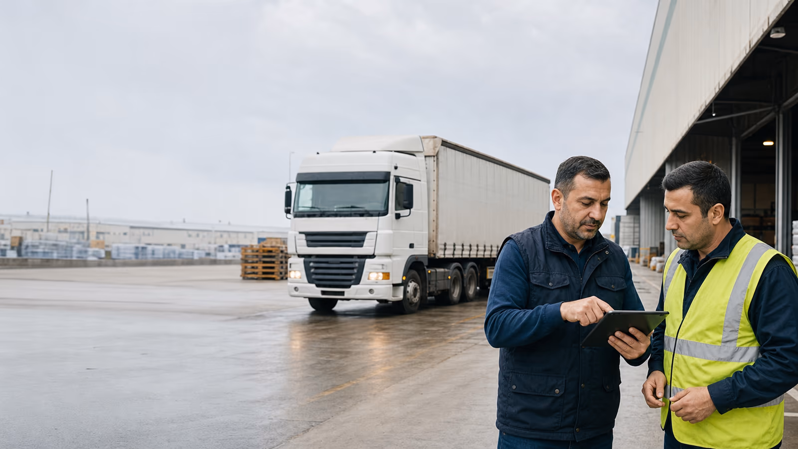 Uygun araç ve taşıyıcı seçeneklerini sahada değerlendiren tedarik ekibi